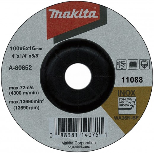 MAKITA kotúč brúsny Inox 150x6 A-80846