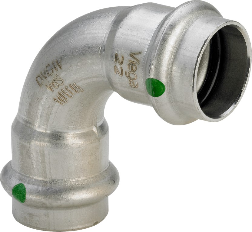 VIEGA INOX obluk  90° 2316  15  435639