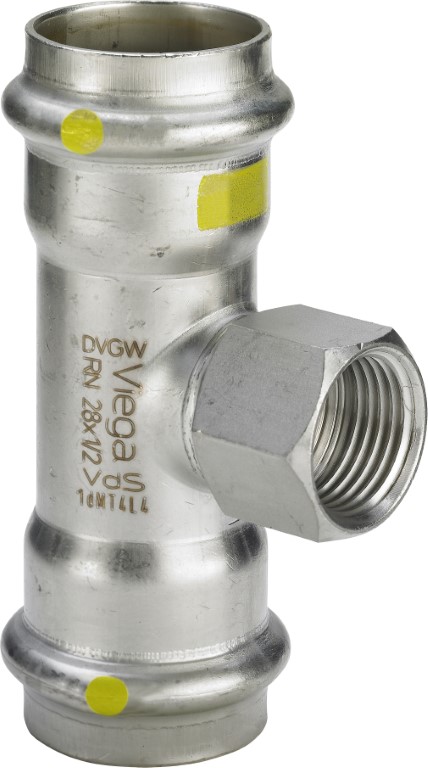 VIEGA INOX G /plyn/ T-kus 0217.2  18x1/2"x18   486662