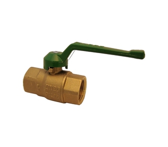 HERZ ventil  gul. DN 20 PN 25  2210002 zelená páčka odolne zinku