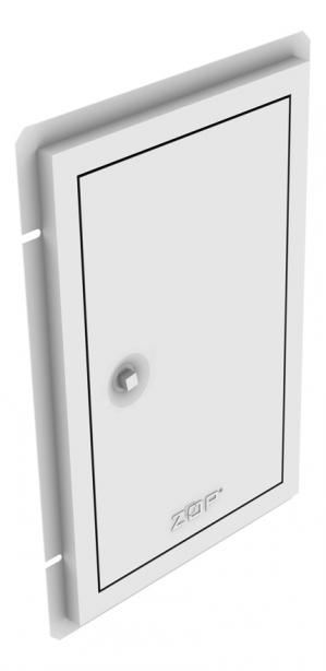 komín UNI dvierka, biele, plynotesné  15099