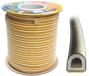 páska tesniaca  D   9x7,5mm  hnedá    100m/bal    