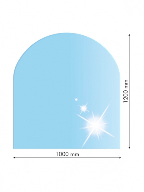 sklo pod kachle 100x120 8mm obluk 21.02.880.2  12375 - krbové príslušenstvo | MasMasaryk