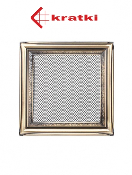 Krbová mriežka kov rustikálna 17x17 bez žalúzie 1717/05