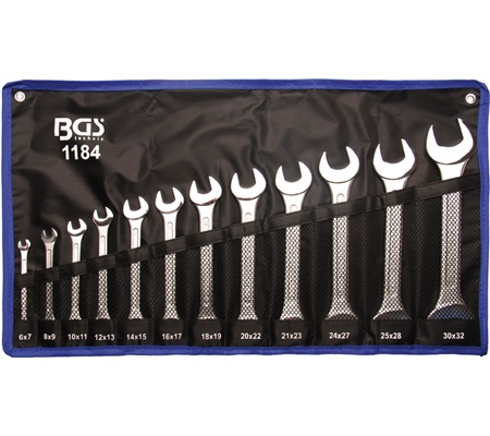 BGS kľúč vidlicový sada 6-32 12diel. chrom 101184