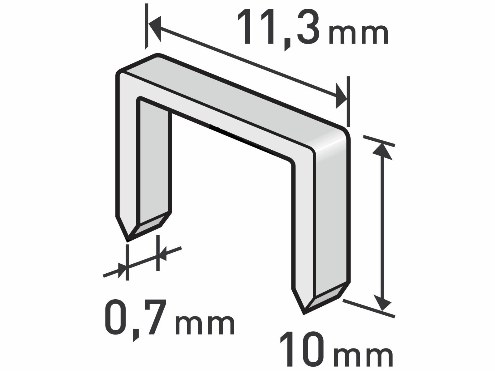 spony 10mm/1000ks  EXTOL 11,3×0,52×0,70mm, 8852503 
