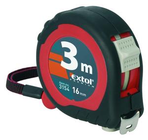 EXTOL PREMIUM meter  5mx19mm pogumovaný obal, 3 brzdy pásu, s magnetom 3125