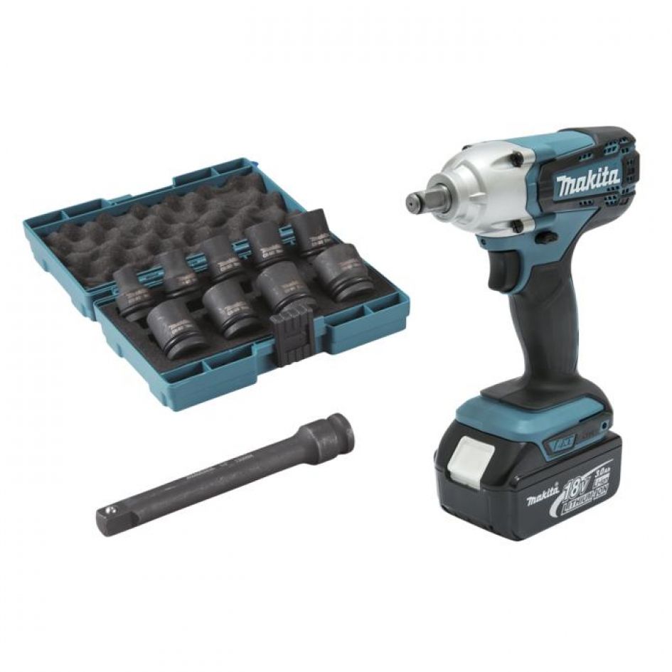 MAKITA AKU rázový uťahovák 1/2" 190Nm DTW190JX3