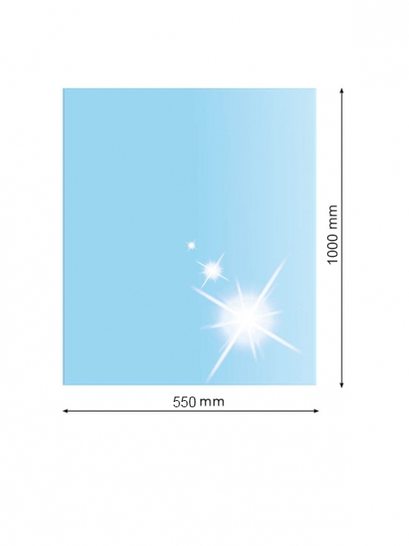 sklo pod kachle 100x 55 6mm obdĺžnik 21.02.870.2