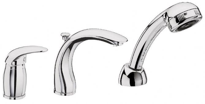 vodovodná batéria FA BUGATTI 5060.S CR vaňa 3-otvorová