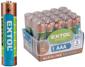 Batéria alkalická 20ks 1,5V typ AAA 42012 - svietidlá,halogény | MasMasaryk
