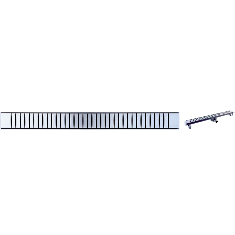 sprchový žlab NORIA 900 DN50 CLASSIC ELIPSO celonerez. vrát. mriežky, výška 110mm - Sprchové žľaby, ND a príslušenstvo k nim | MasMasaryk