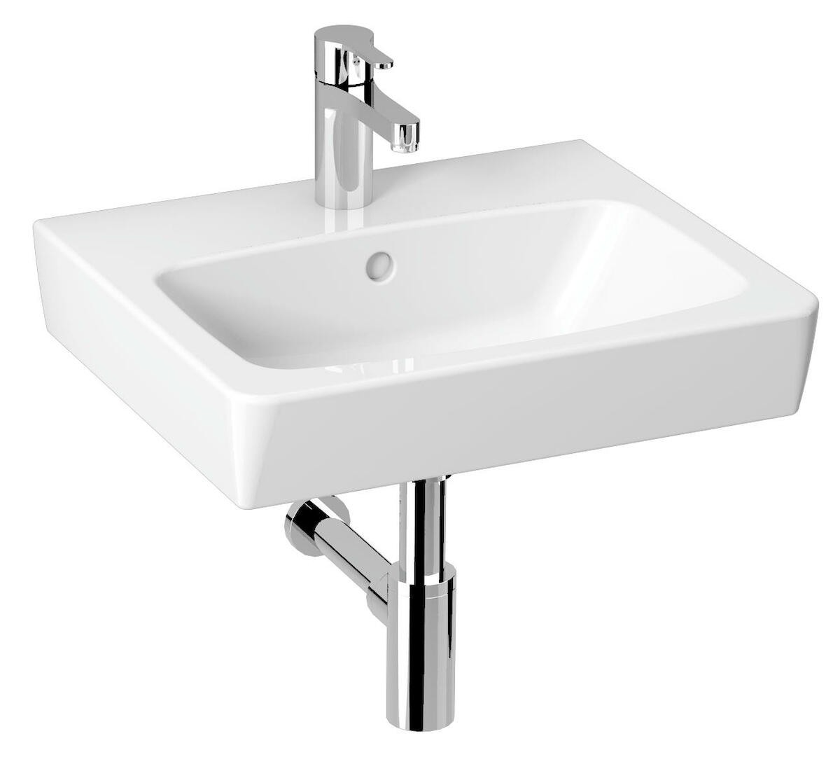 umývadlo 50 LYRA PLUS do nábytku hranaté  H8103800001041 50x43x10 