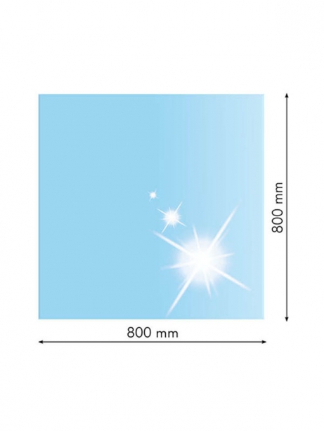 sklo pod kachle 80x80 8mm štvorec 14545