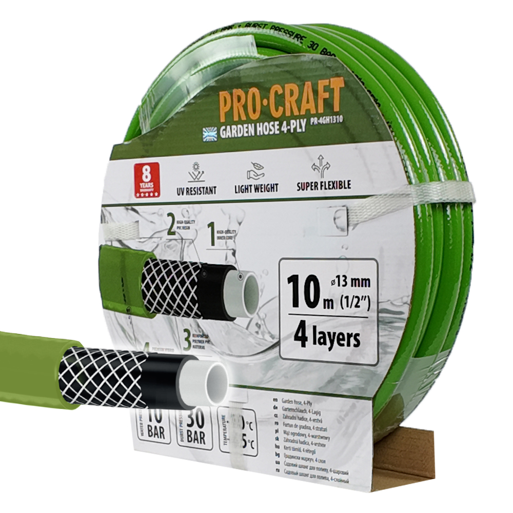 PROCRAFT Záhradná hadica 1/2" 10 m/PR-4GH1310 4 vrstvy,