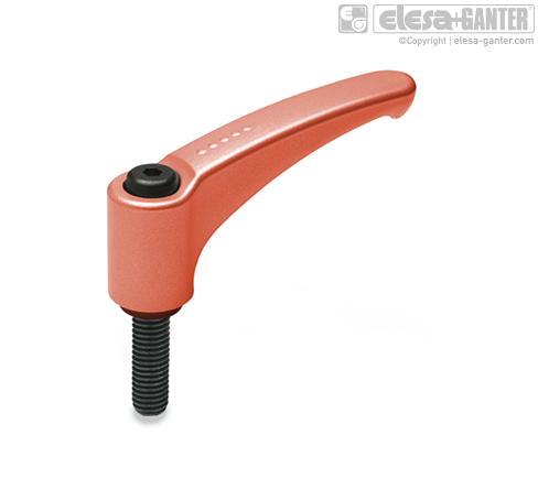 elesa regulovateľná páka ERM.44 p-M6x32-C9