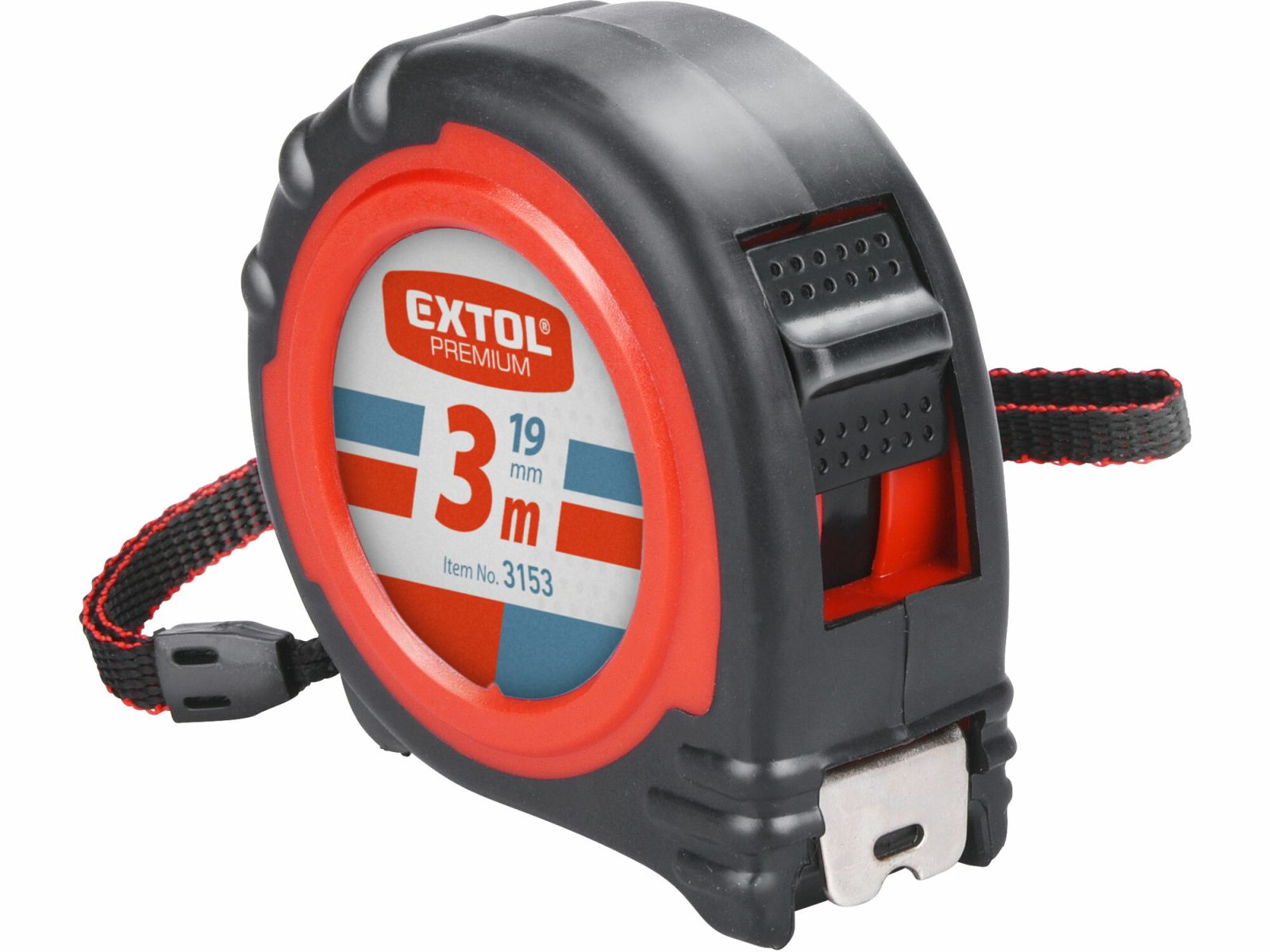 EXTOL PREMIUM meter 3mx19mm pogumovaný 3153      