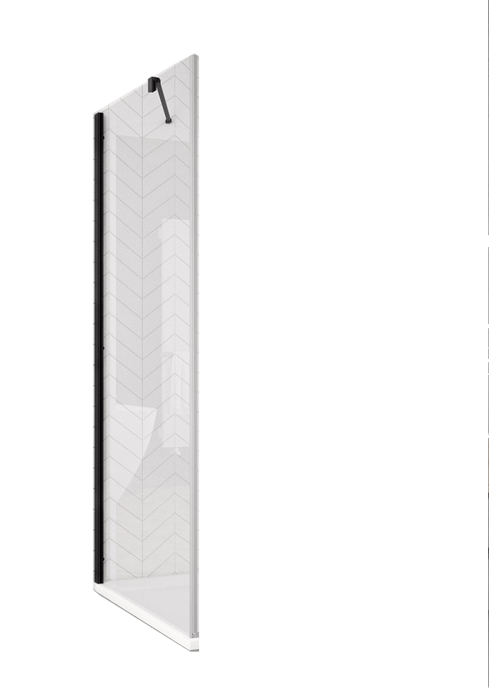 sprchový kút SOLINO SOLT1 0900 06 07 bočná stena čierna vrátane rohovej vzpery