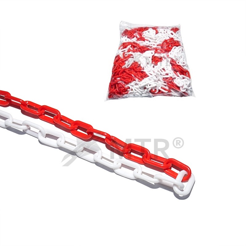 reťaz plastová bielo-červená   4mm - Plastové reťaze | MasMasaryk