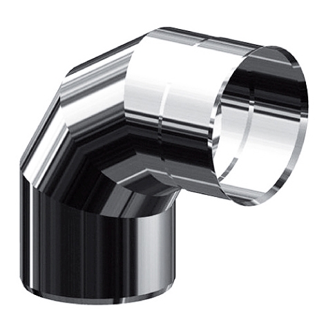 dymovod nerezové koleno 80/90 hr.0,5mm jednoplast 