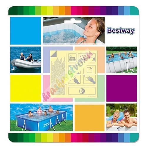 opravná sada na bazény (lepenie aj pod vodou)6,5x6,5cm 10ks Bestway®