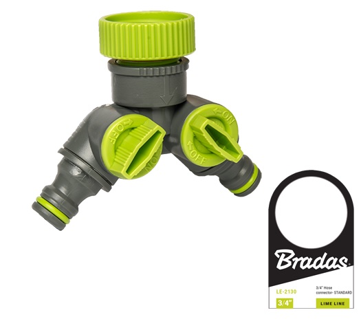 Rozdvojka s ventilmi vnútorný závit 3/4"/1"LIME LE-2222 6140058