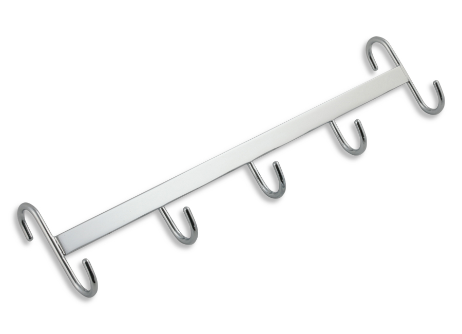 radiátor rebrík držiak 5-háčik 6002,0 na rovný rebrík 345x61mm, výška 82mm