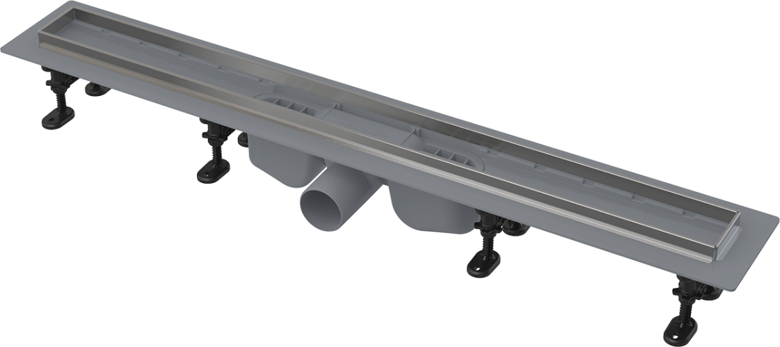 sprchový žlab ALCA APZ22-850 Optimal s nerezovým okrajom, pre perf. rošt alebo rošt pre dlažbu