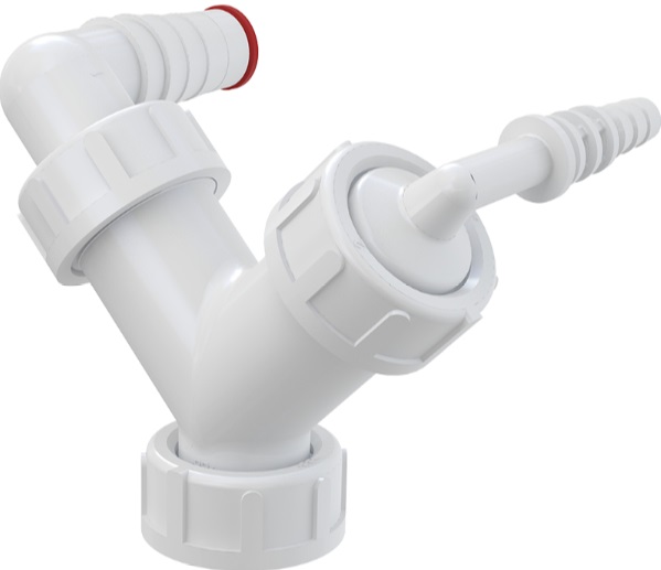 sifón k pračke kolienko dvojité P149Z  prač+kondenz