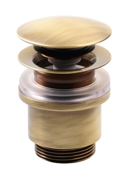 KLIK-KLAK sifón umyvadlový výpusť UD43992 BRONZ bez prepadu V3-60mm