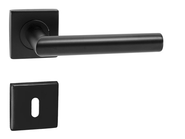 kľučka/kľučka rozeta/OK FAVORIT-HR hran. BB/CIM - čierna matná