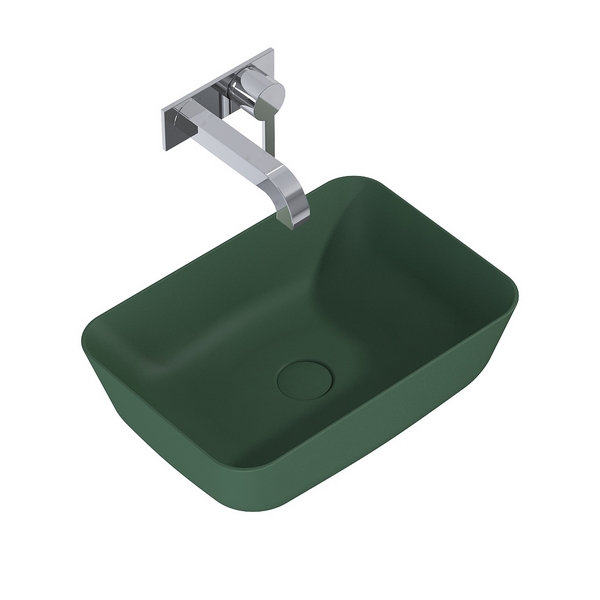 umývadlo na dosku LOT LK6028 CHARMANT 45,5x32,5x13,5 smaragd mat, bez prepadu