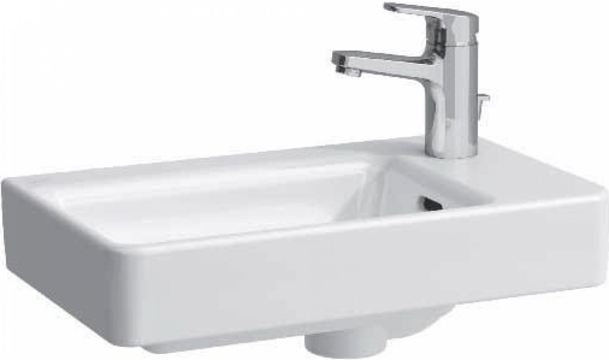 umývadlo 48 LAUFEN PRO S H8159540001041 (48x28 pravé) 