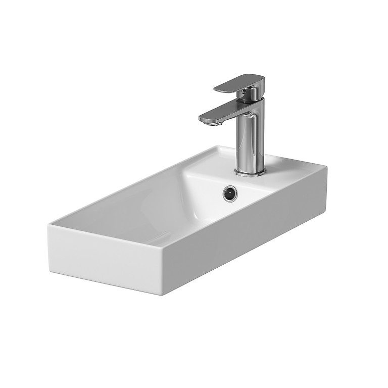 umývadlo 50 LARGA 50x22x8/14 s prepadom K677-005