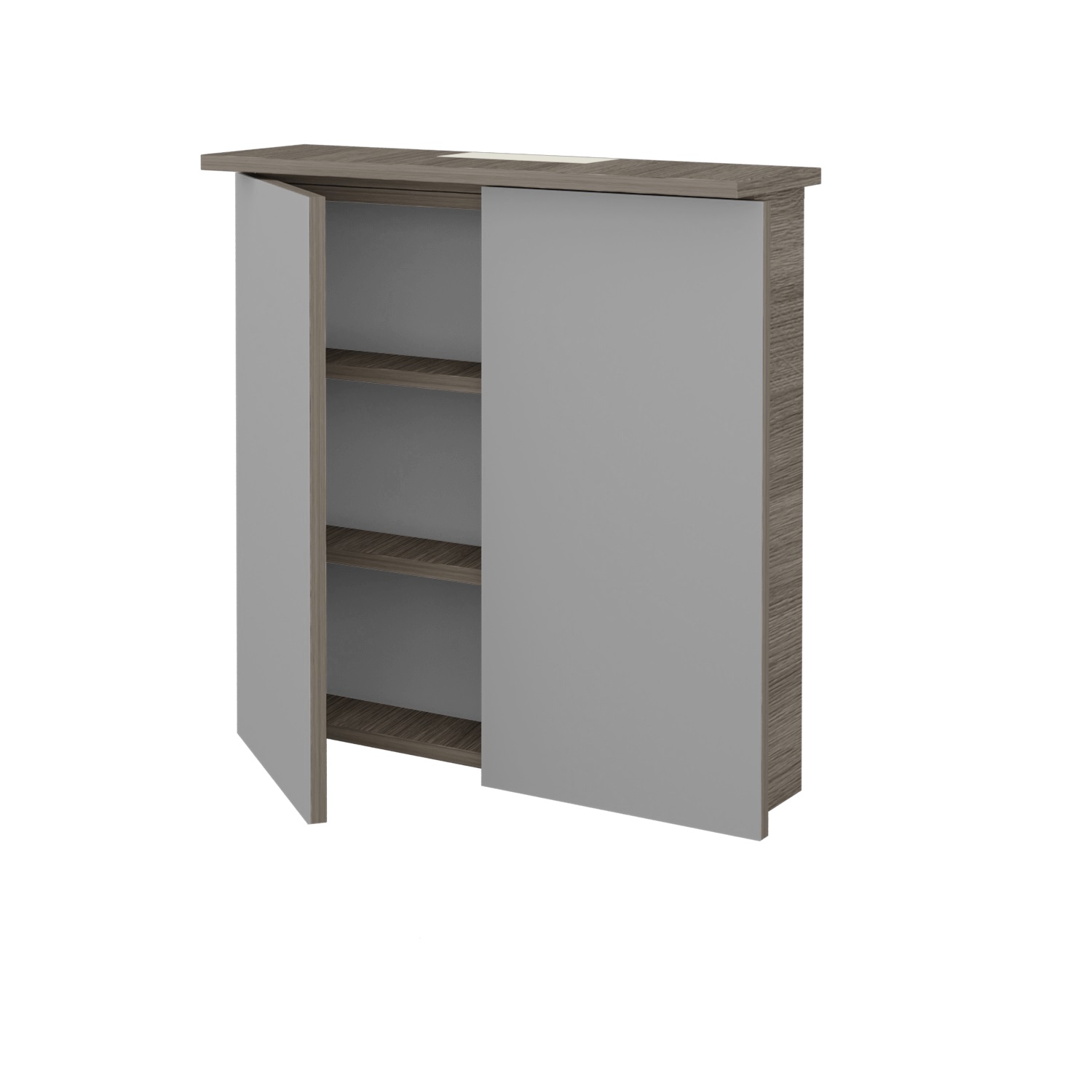 nábytok DREJA SANI GA2O 70 galerka s rampou s LED osv. 10W, IP44 cafe SAN_GA2O_070_xxx_D03_xxx3