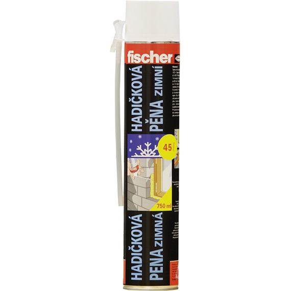 Fischer  montážna pena PU 750ml/45 litrov zimná 525012