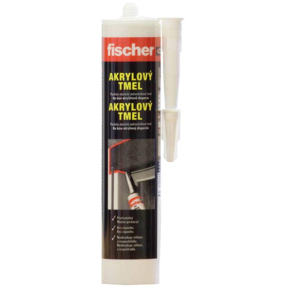 Fischer akryl tmel biely 310ml  525022