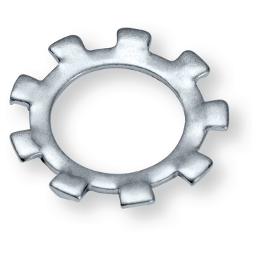 podložka ozubená  M  8  ZN DIN 6797A