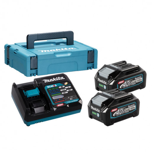 MAKITA akumulátor sada 2xBL4040+DC40RB+MAKPAC