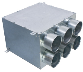 KLIMAFLEX rozdelovaci box (tlmiaci) 6x90/125   RT2R-6x90/125-OC