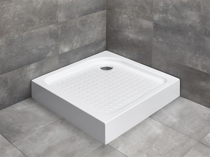 sprchová vanička RODOS C 80x80 štvorec plast 4K88155-04 + sif. ST90