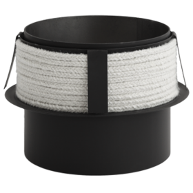 dymovod redukcia s tesniacim povrazom DN130/DC150   