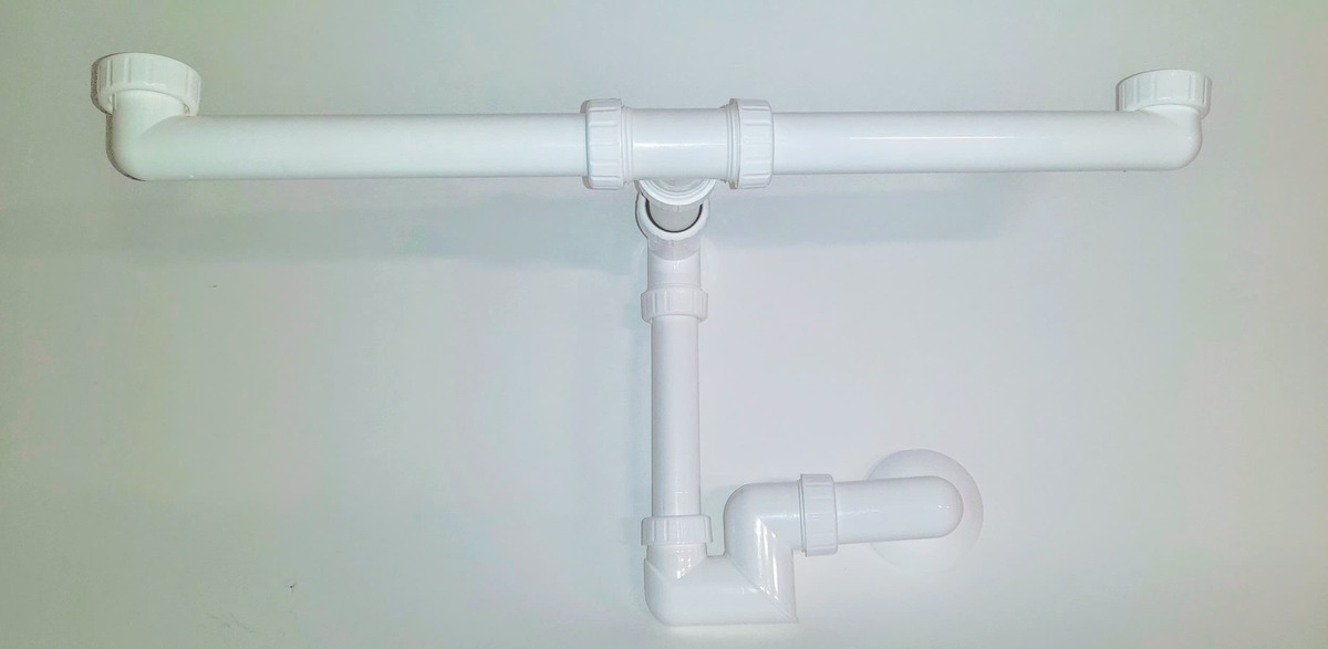 sifón umyvadlový nábytkový MULTI E671 dvojumývadlový, jeden odpad