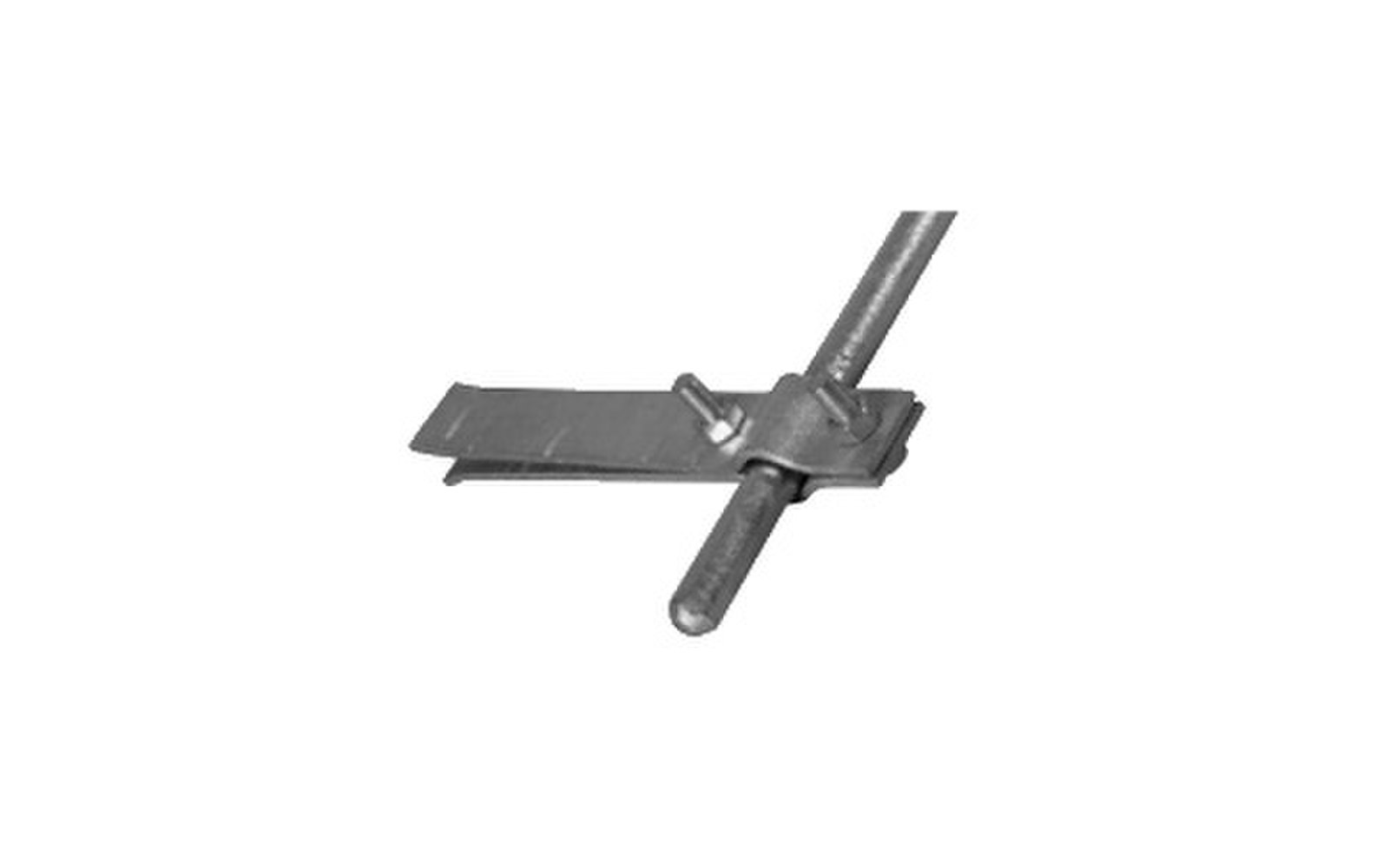 Bleskozvod držiak DJ 2 FeZn zvodovej tyče fí=28mm, L=250mm