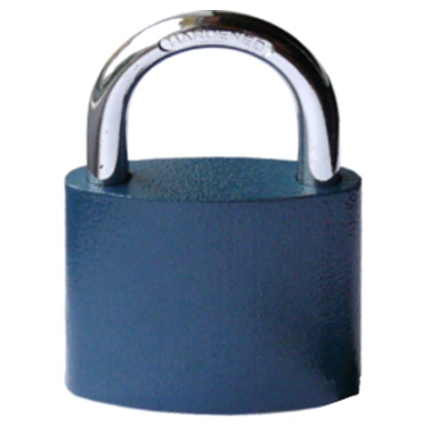 zámok visací BULL oval 63 modrý  