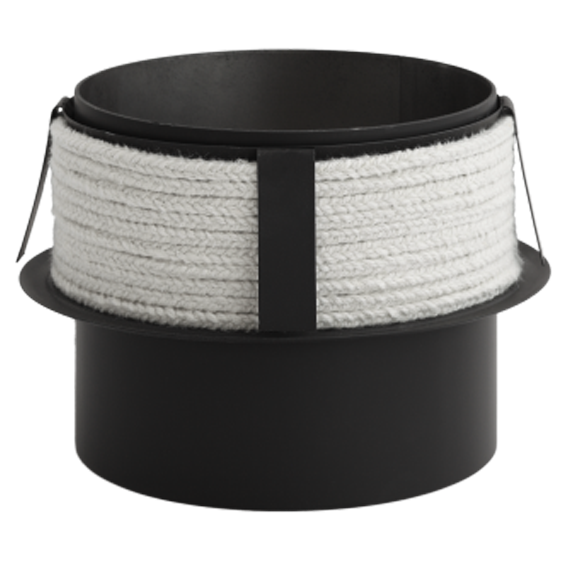 dymovod redukcia s tesniacim povrazom DN150/DC160   DC rozmer s povrazcom/