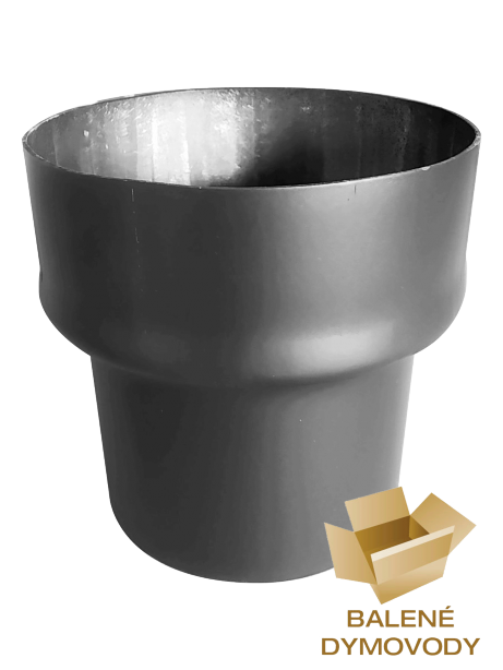 dymovod redukcia po vode 120/150 čierna   