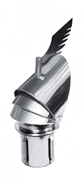 dymovod nerezová komínová hlavica Dragon 150 podst.kruh. pevný do šamotovej rúry