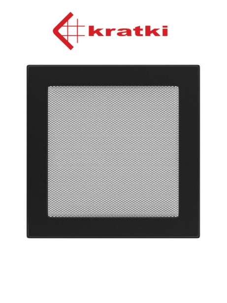 Krbová mriežka kov čierna 22x22 bez žalúzie 17916  2222