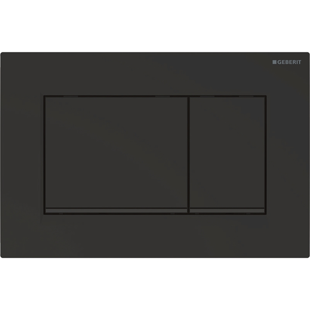 WC Geberit tlačítko SIGMA20 SQUARE 115.883.16.1 čierna mat/čierna/čierna mat "easy-to-clean"